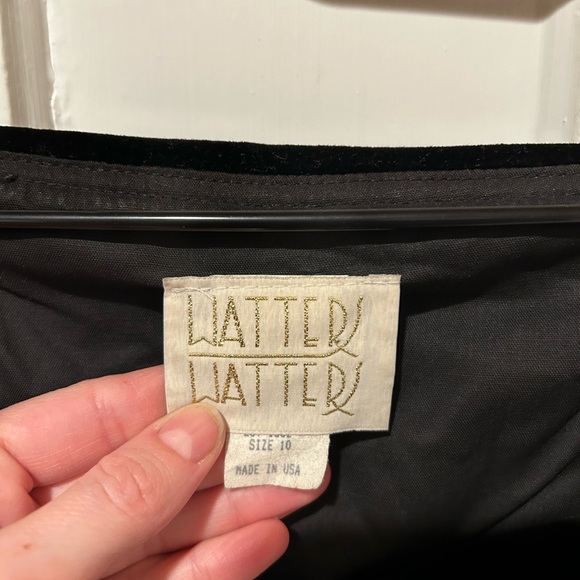 Watters and Watters vintage cotton velvet top. - Picture 2 of 10